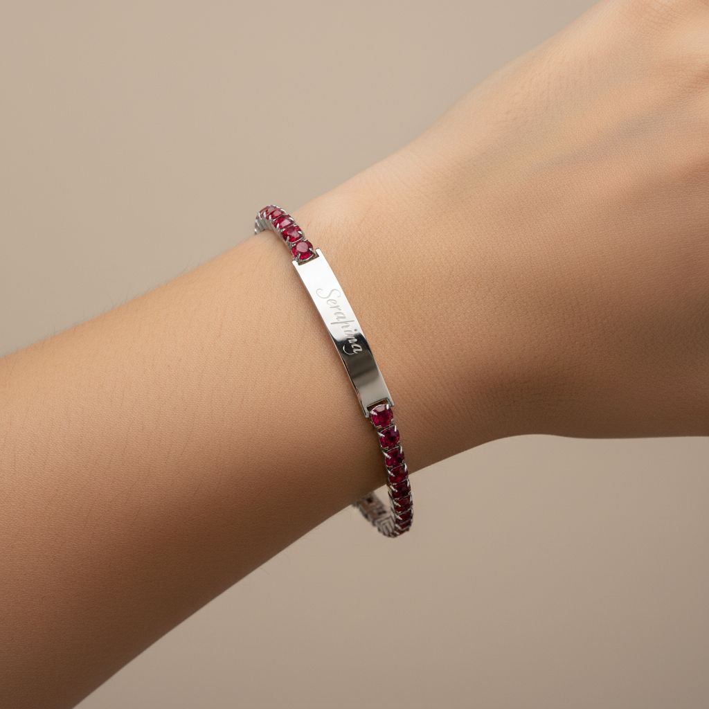 Bracciale da incisione tennis
