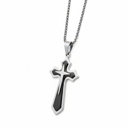 Collana BOLD CROSS Bicolor | Eldra Milano