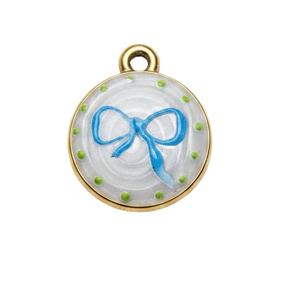 Charm fiocco azzurro