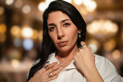 Collana Eternal Crux con Zirconi - ELDRA Milano