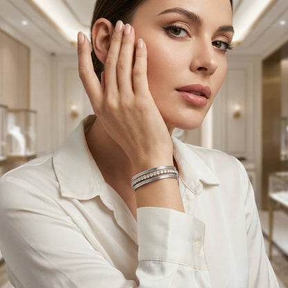 Bracciale "Snake & Tennis" Triple-Layer