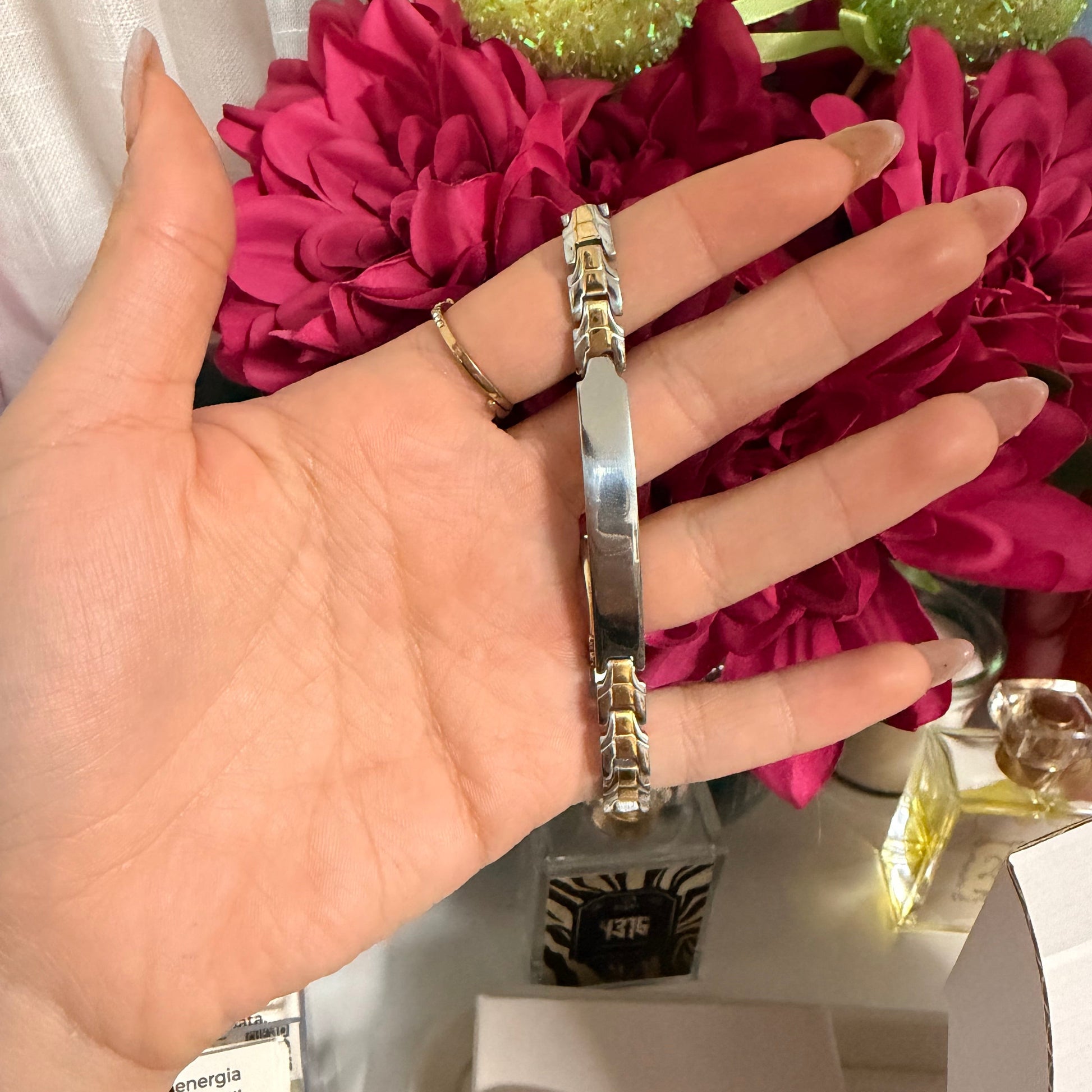 Bracciale doppio colore per incisione