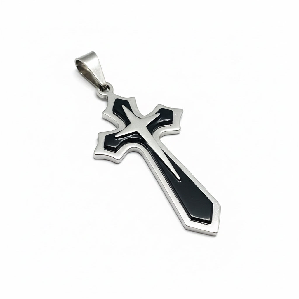 Collana BOLD CROSS Bicolor | Eldra Milano