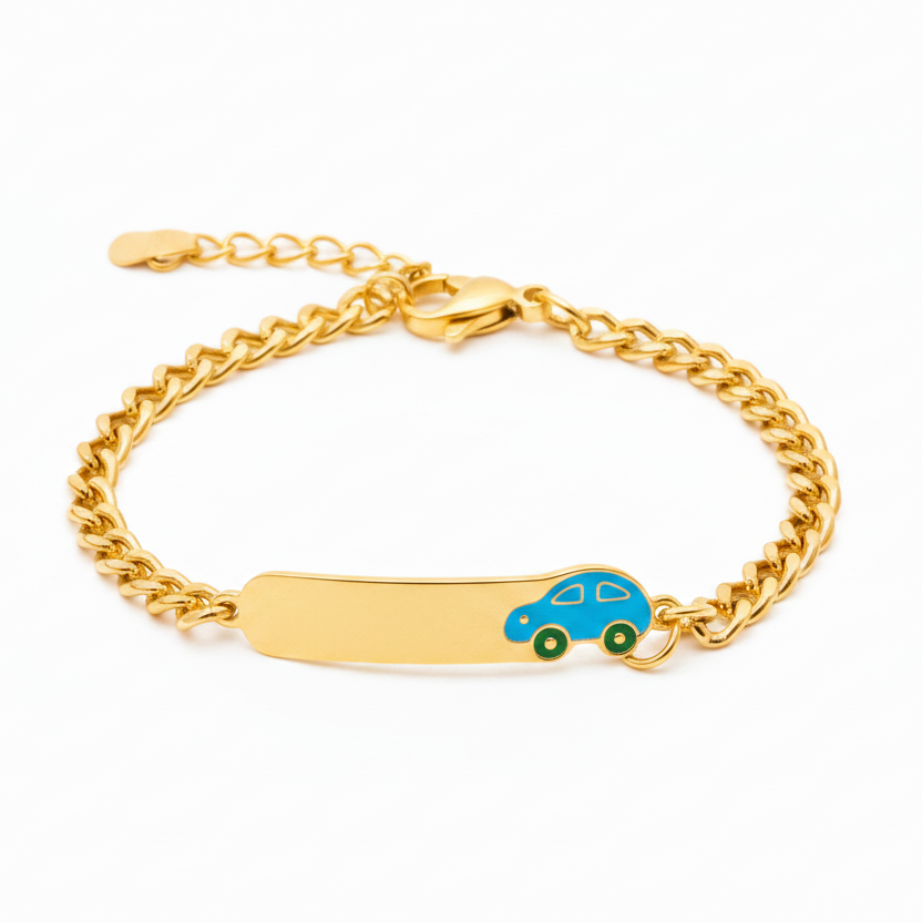 Bracciale bambina e bambino orsetto personalizzato