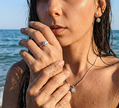 Orecchini Halo Brillante – Luce Pura