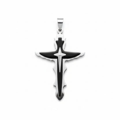 Collana GOTHIC SHARP CROSS Bicolor | Eldra Milano