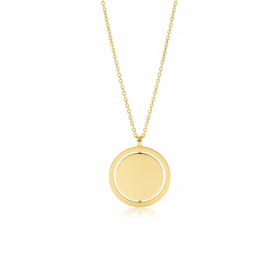 Collana ciondolo girevole da incisine