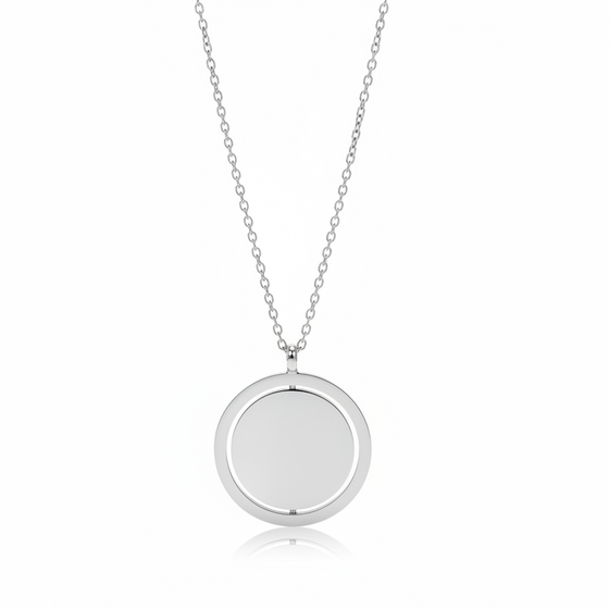 Collana ciondolo girevole da incisine