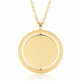 Collana ciondolo girevole da incisine