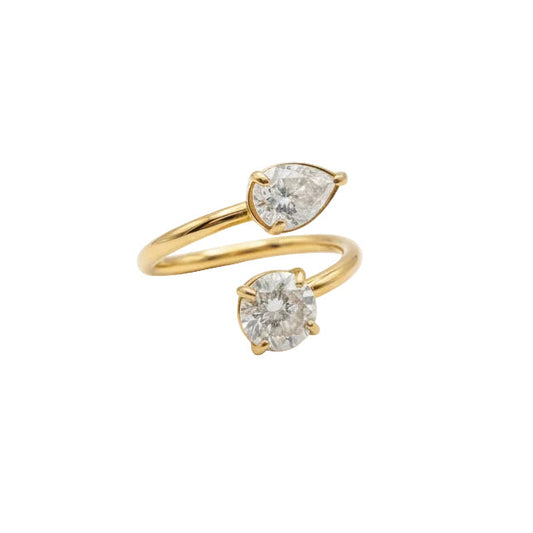 Anello "Due Anime" - Regolabile - Eldra Milano