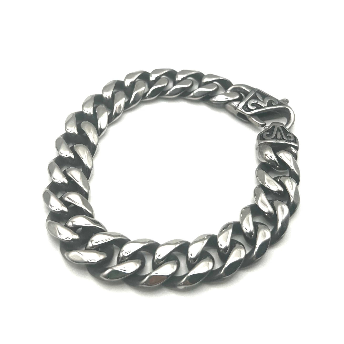 Bracciale BOLD CURB | Grumetta Massiccia in Acciaio Inox – Eldra Milano