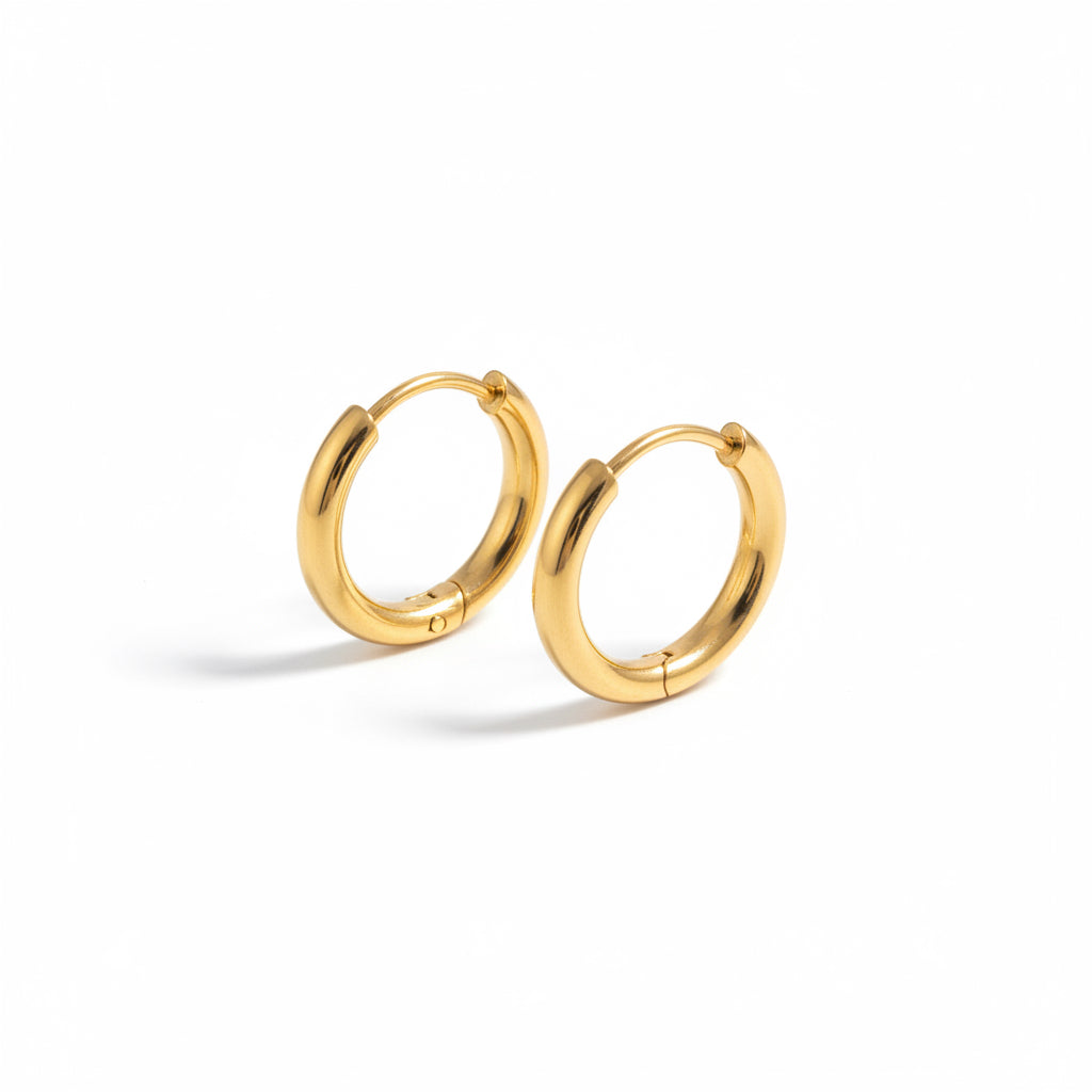 Orecchini unisex a cerchio piccolo