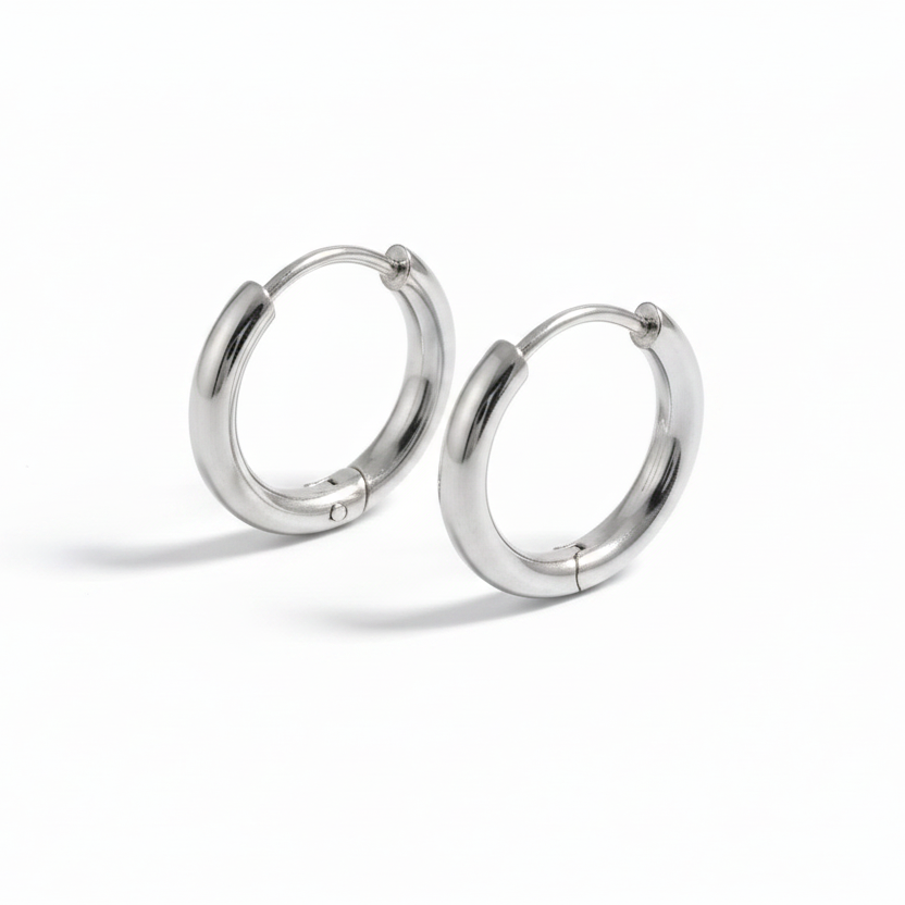 Orecchini unisex a cerchio piccolo