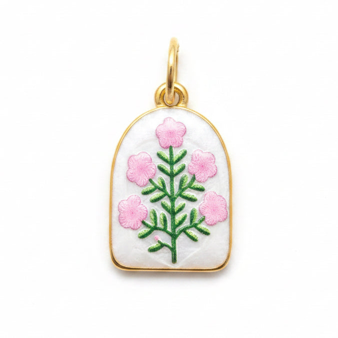 Charm floreale rosa