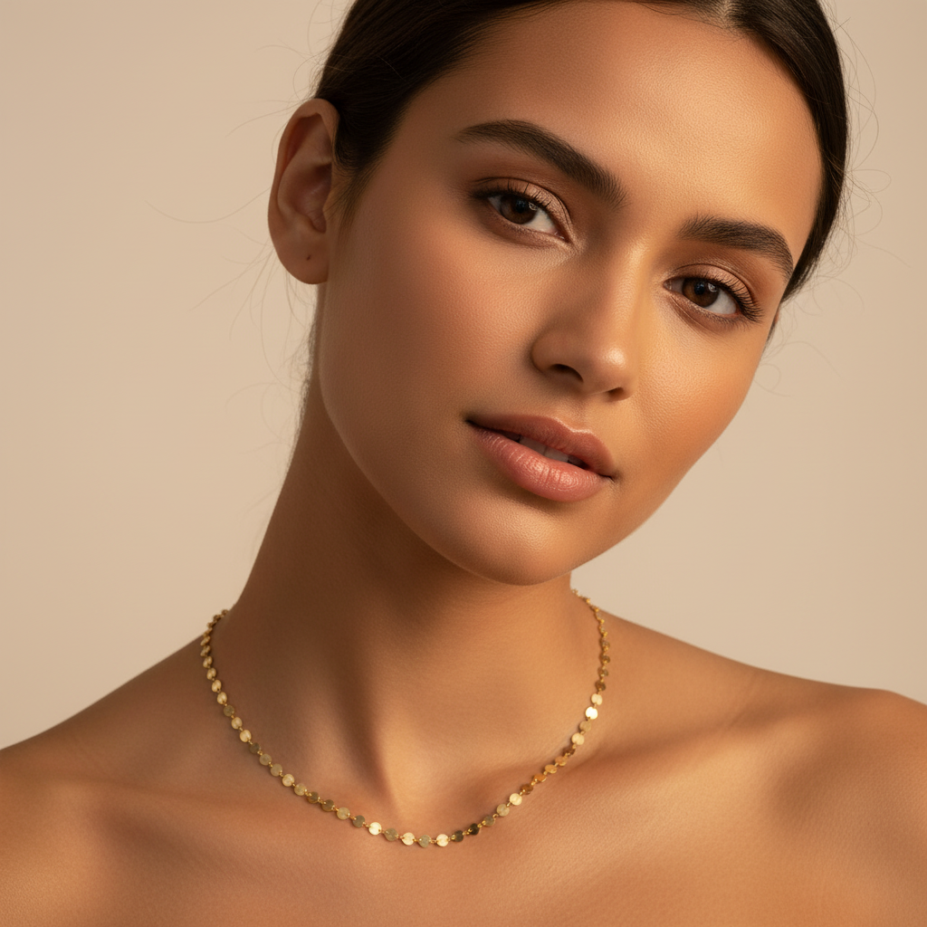 Collana girocollo punti lucenti