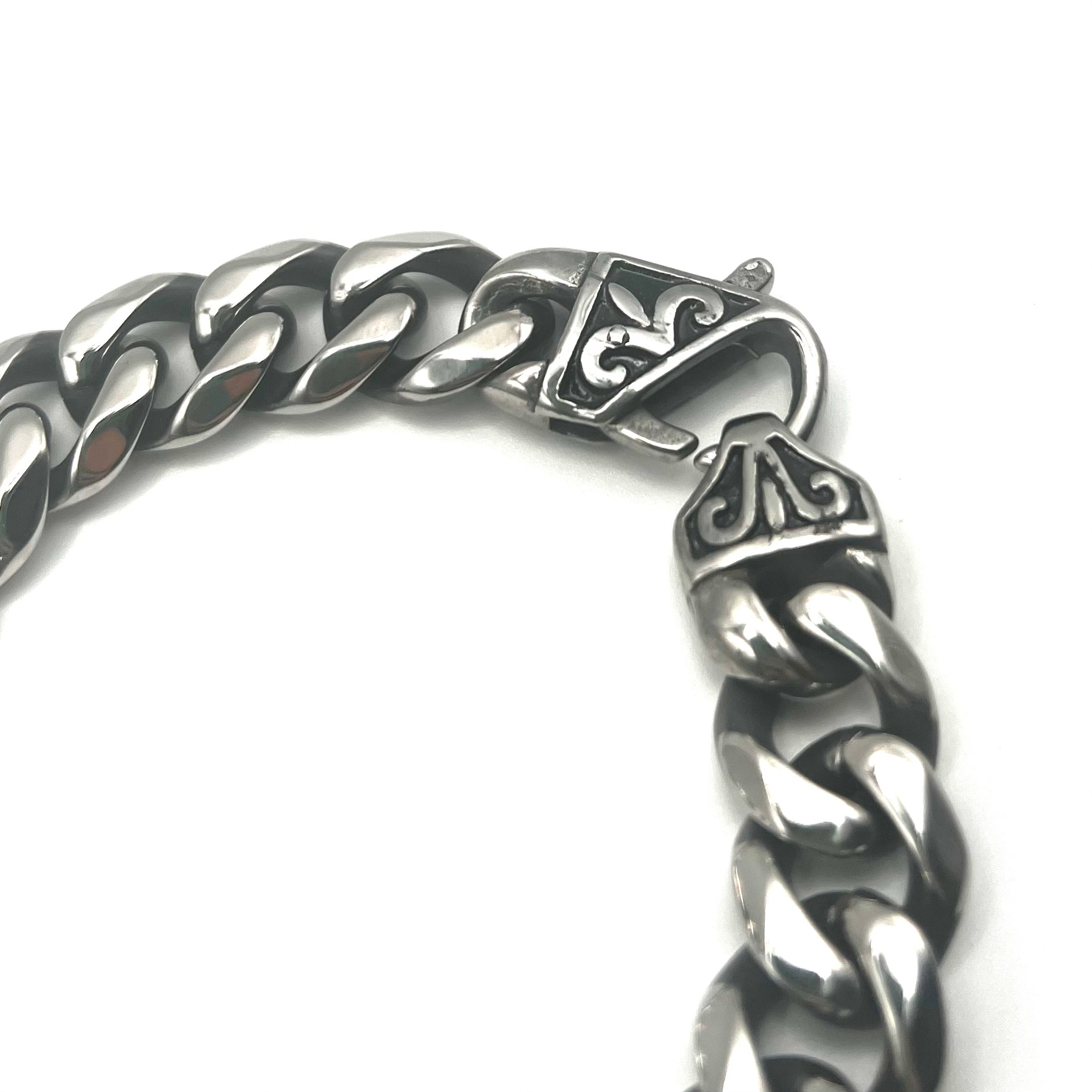 Bracciale BOLD CURB | Grumetta Massiccia in Acciaio Inox – Eldra Milano