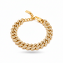 Ice cuban bracciale con zirconi