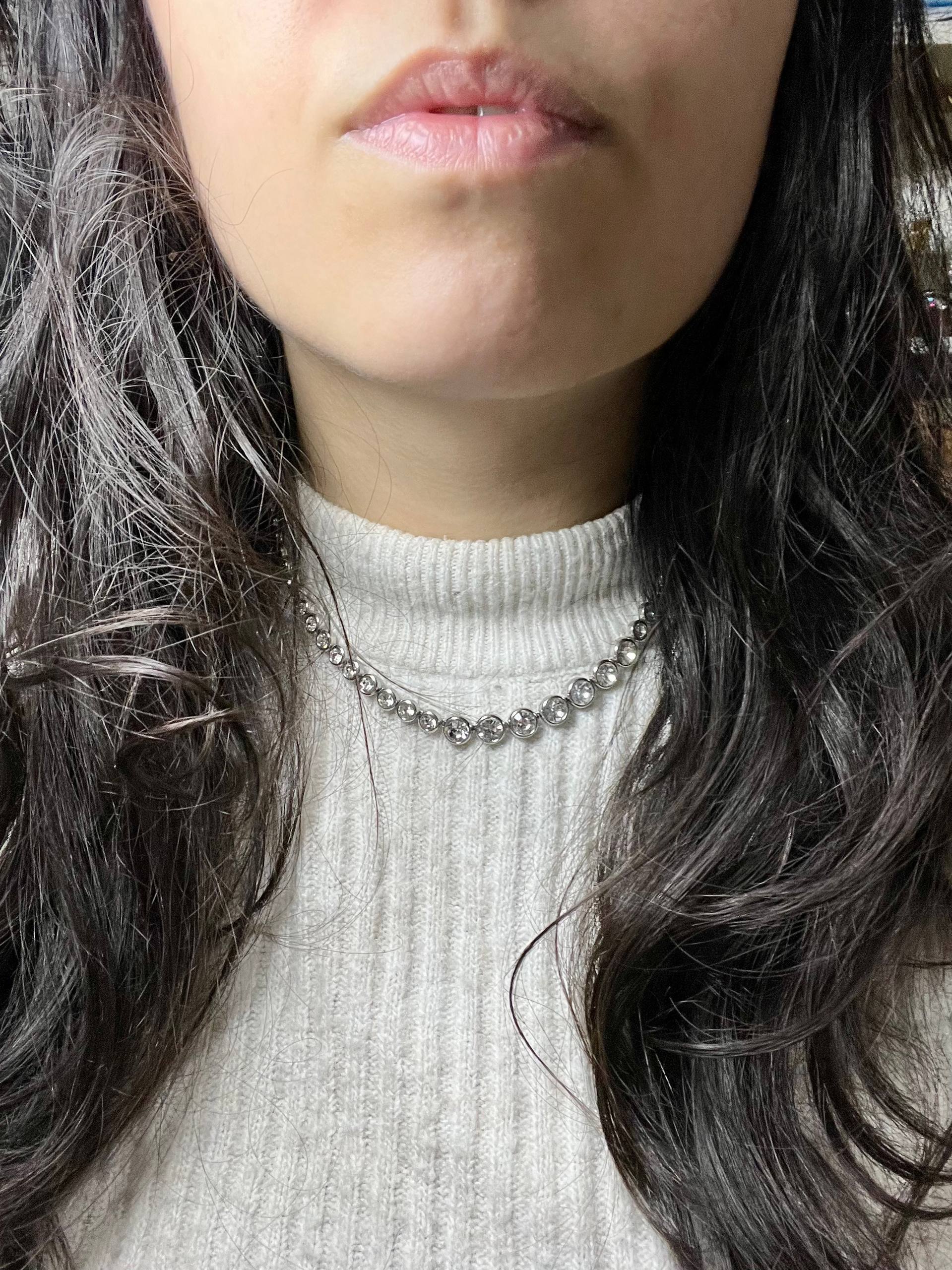 Collana INFINITY GLOW | Tennis Graduato in Acciaio Inox e Zirconi Brillanti – Eldra Milano