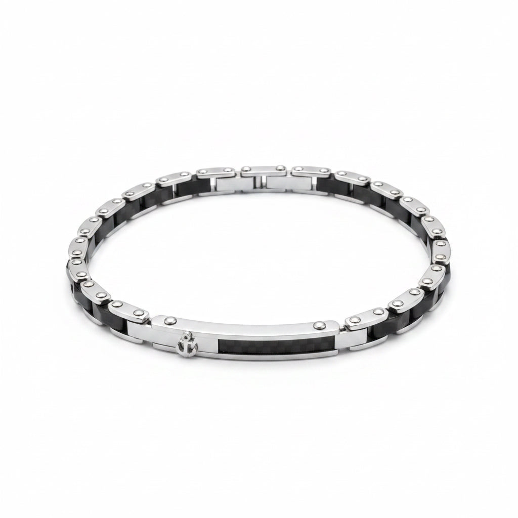 Bracciale Oceano notturno con Ancora