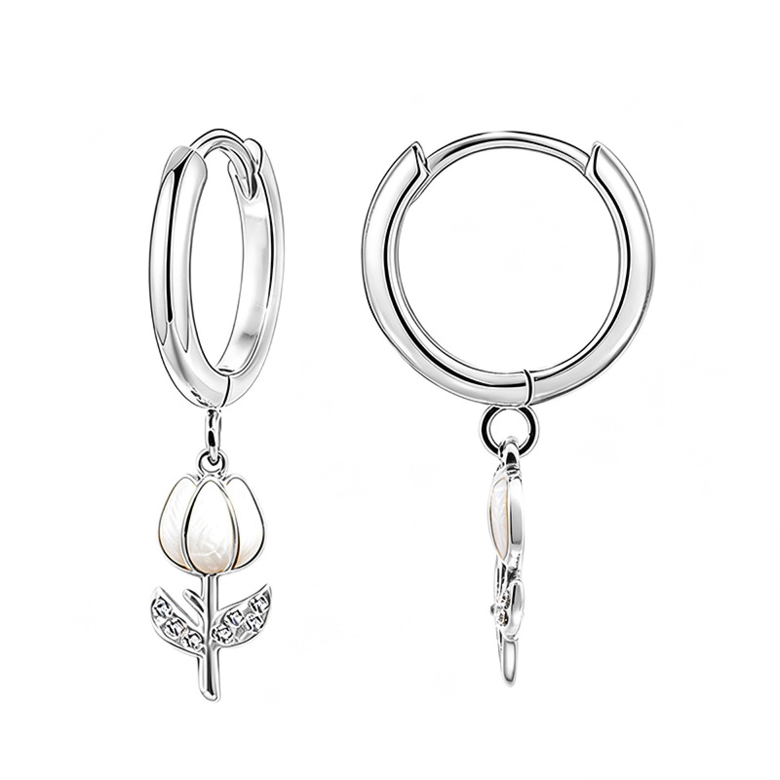 Orecchini tulipano con strass