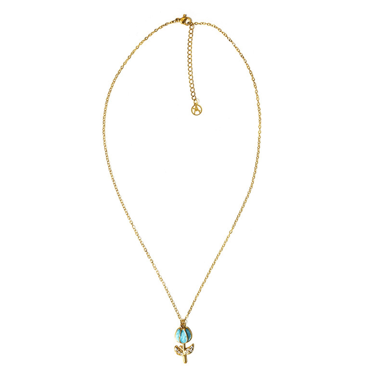 Collana tulipano con strass