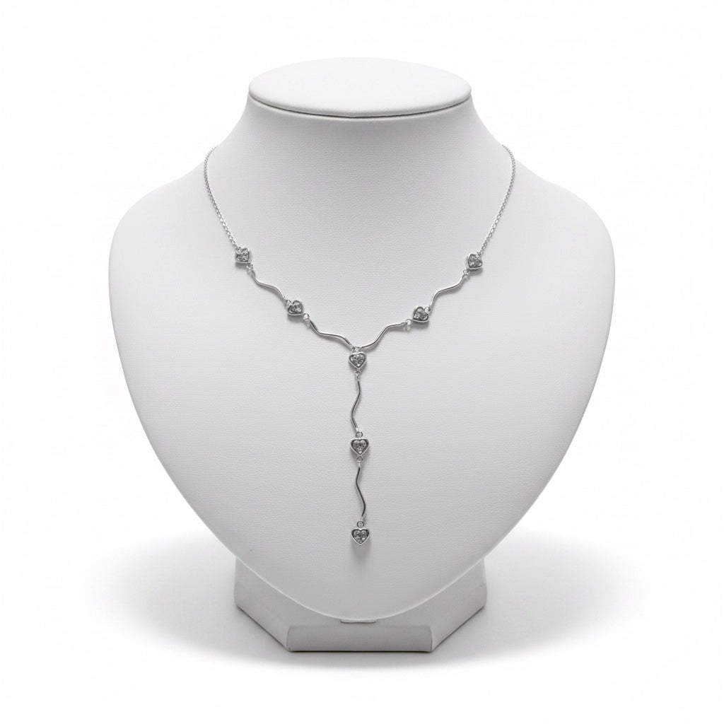 Collana a Y sentiero di cuori