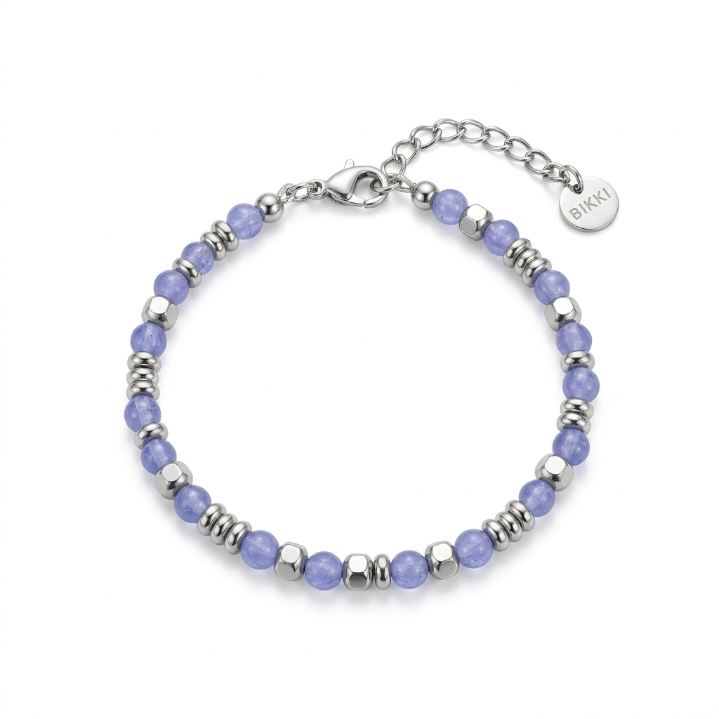 Bracciale ESSENCE STONE | Pietre Naturali a Sfera e Acciaio Inox – linea4316 – Eldra Milano