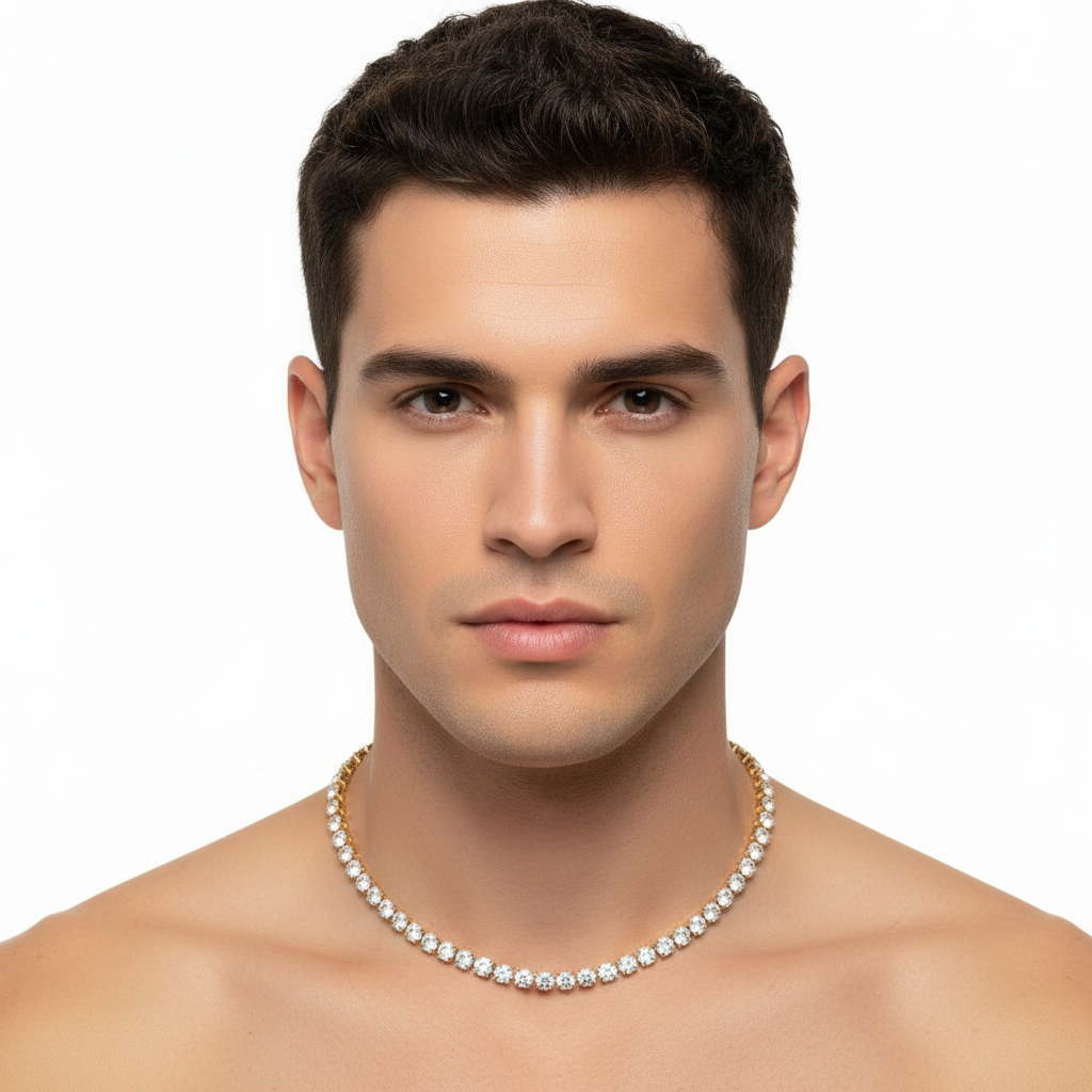Collana Tennis royal unisex