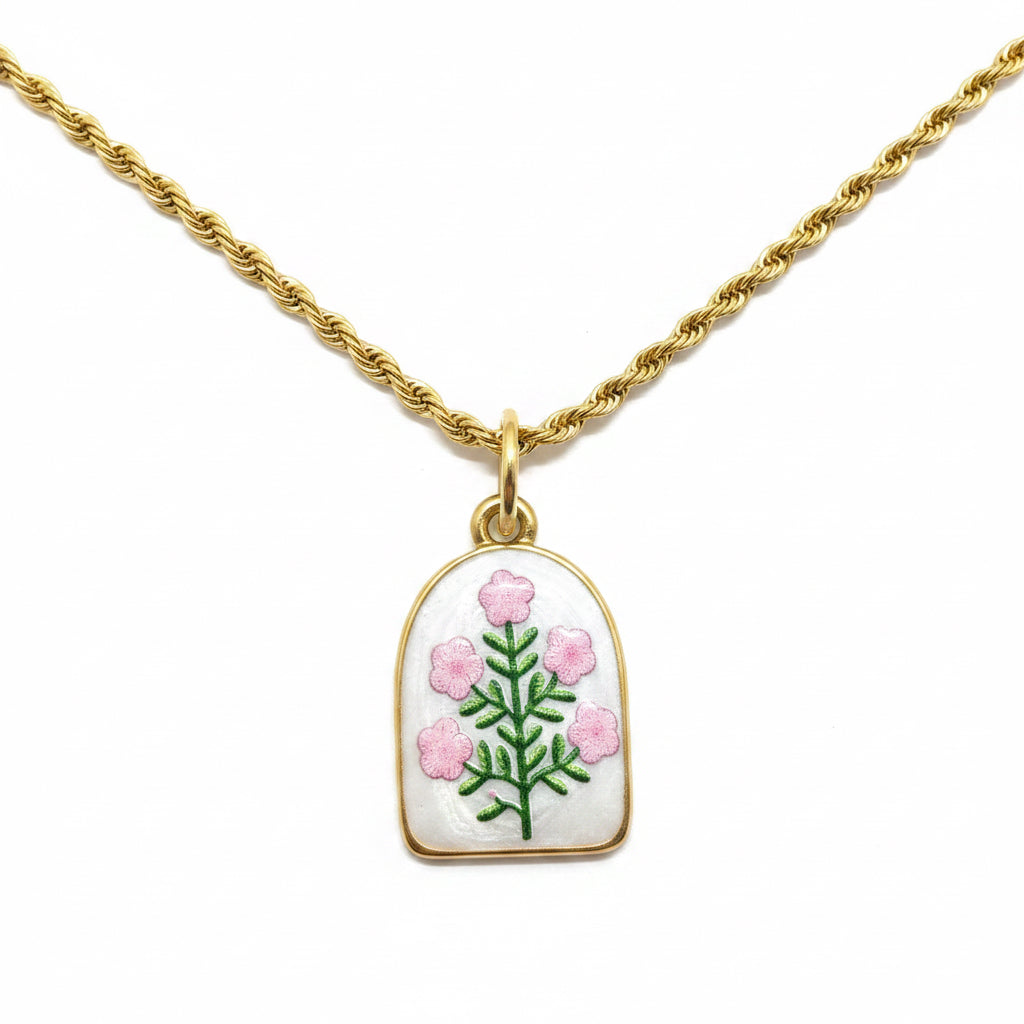 Charm floreale rosa