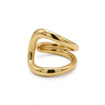 Anello ESSENTIAL CUBE – Design Minimalista Taglia Unica | Eldra Milano