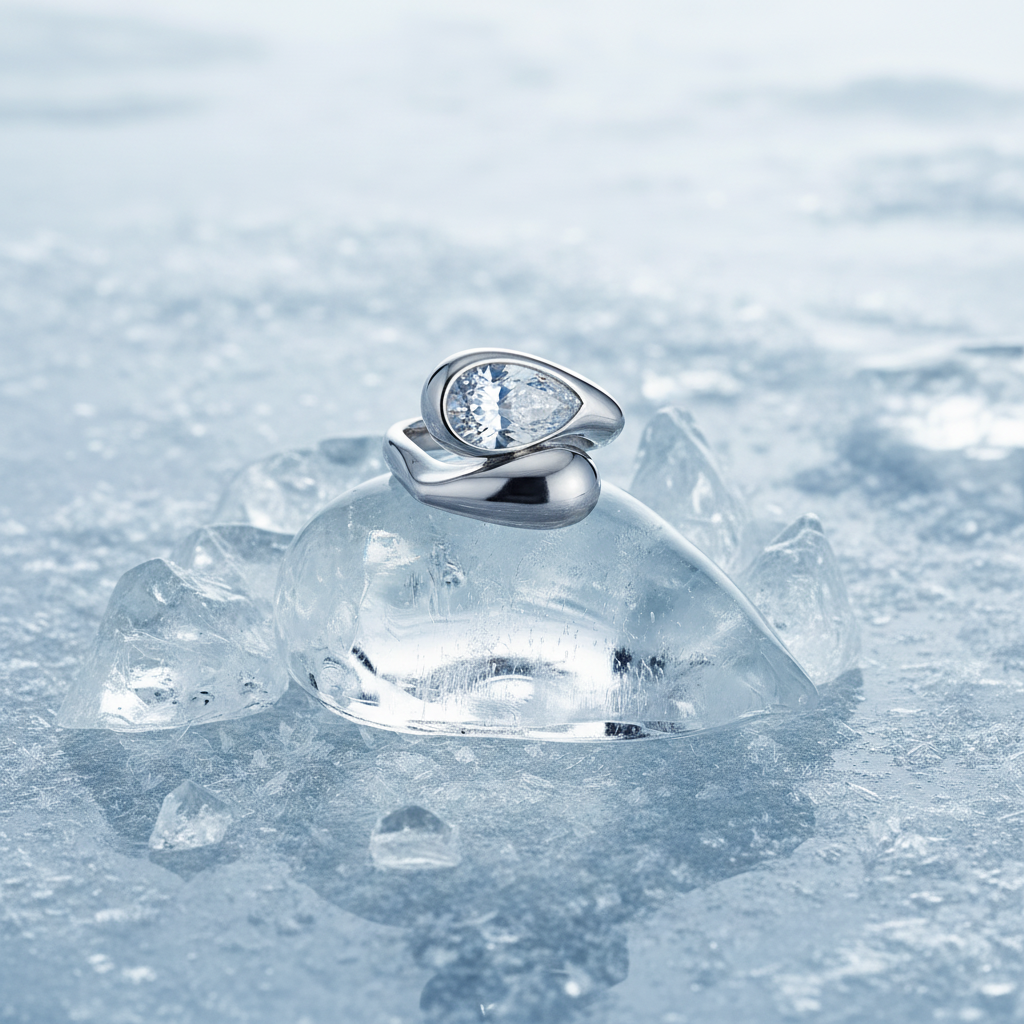 Anello regolabile anima di ghiaccio