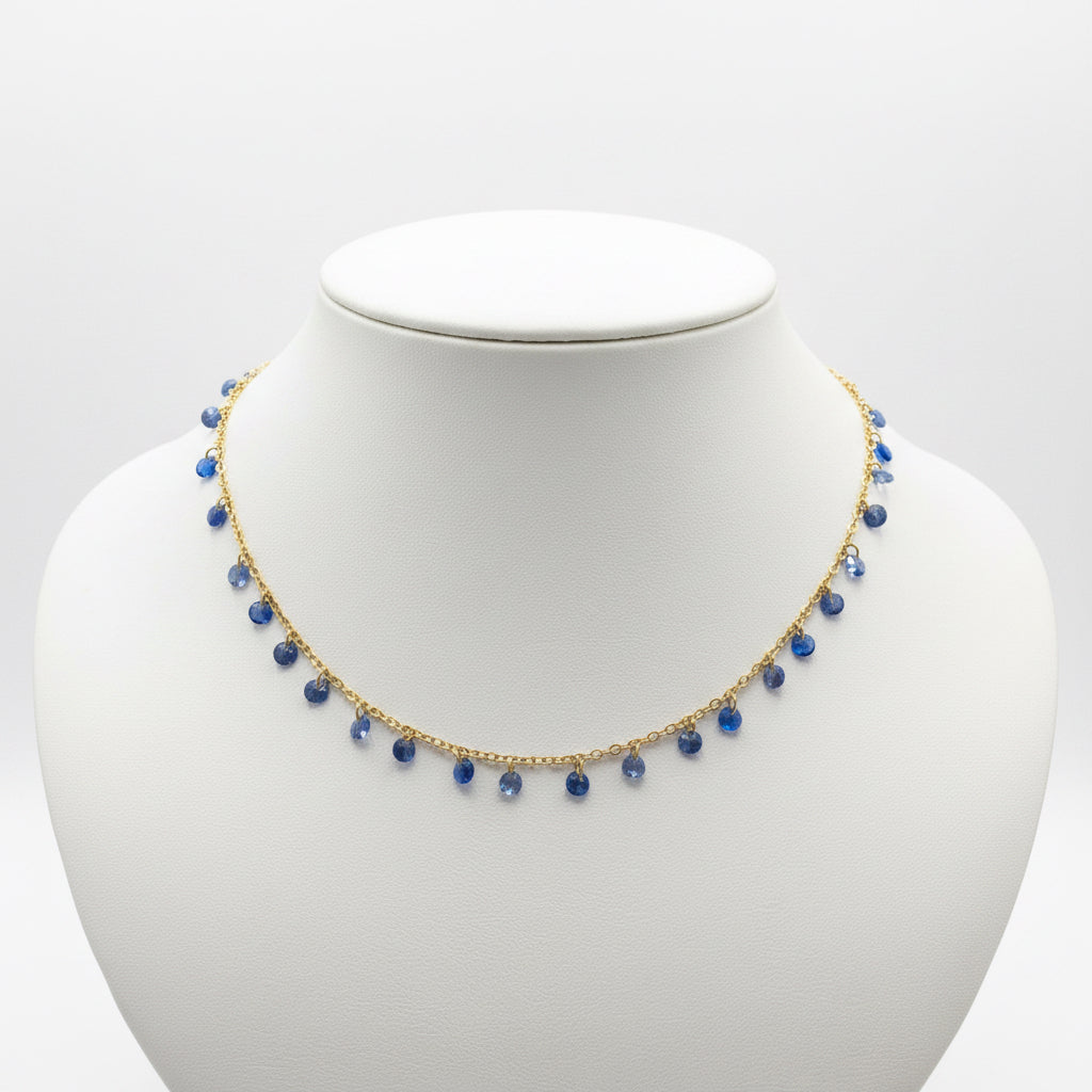 Collana girocollo petali di cristallo