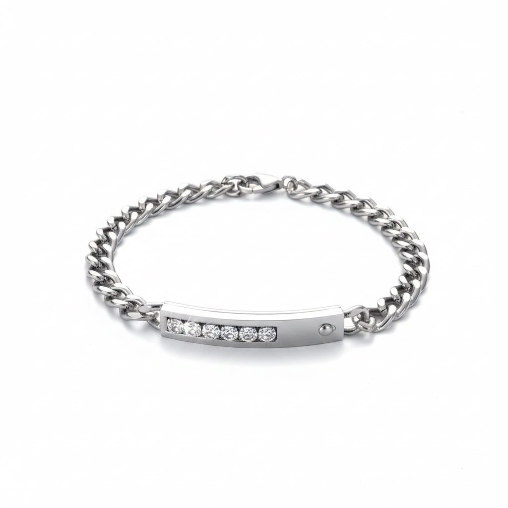 Bracciale Velvet  acciaio e zirconi