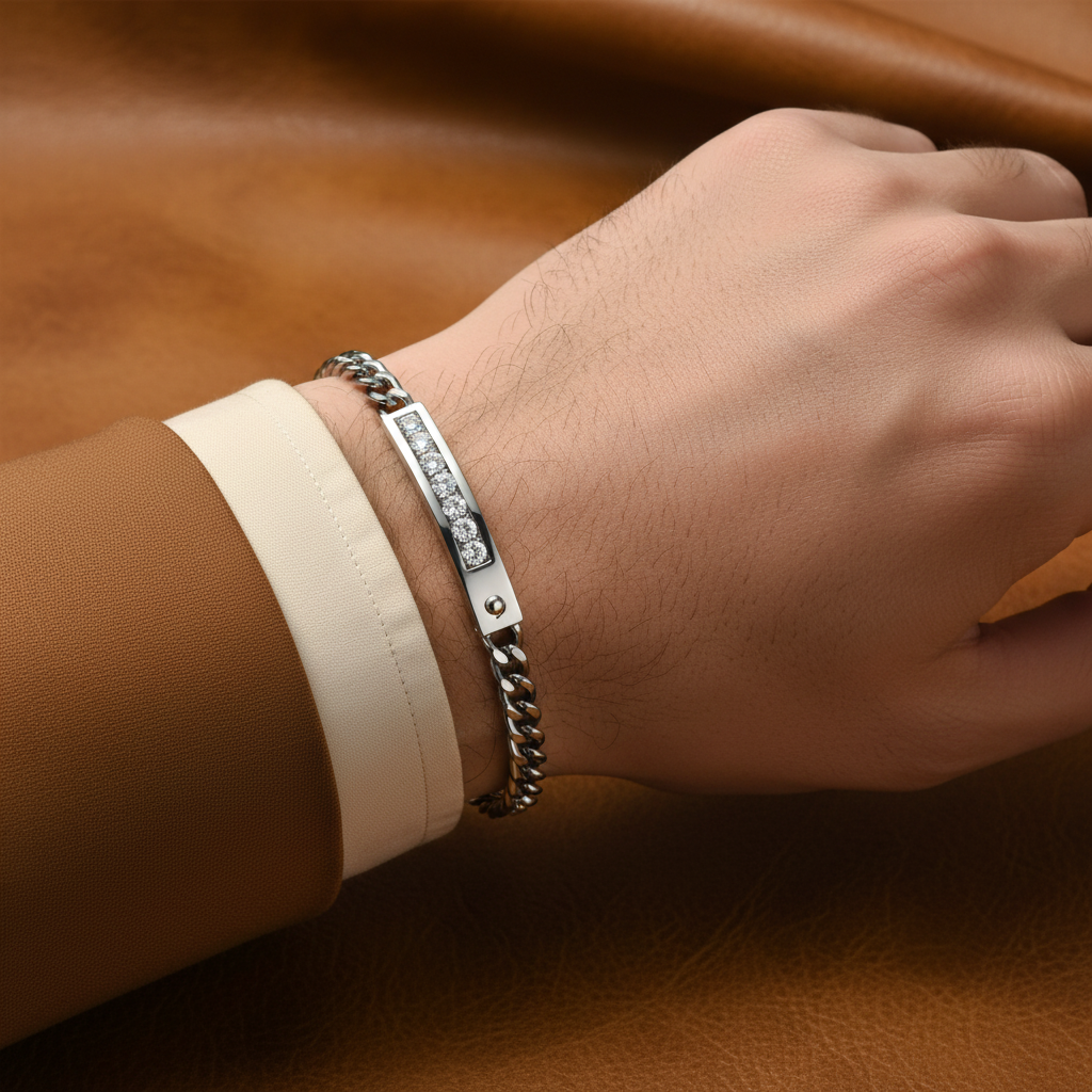 Bracciale Velvet  acciaio e zirconi