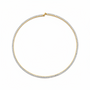 Collana tennis girocollo rigida con zirconi