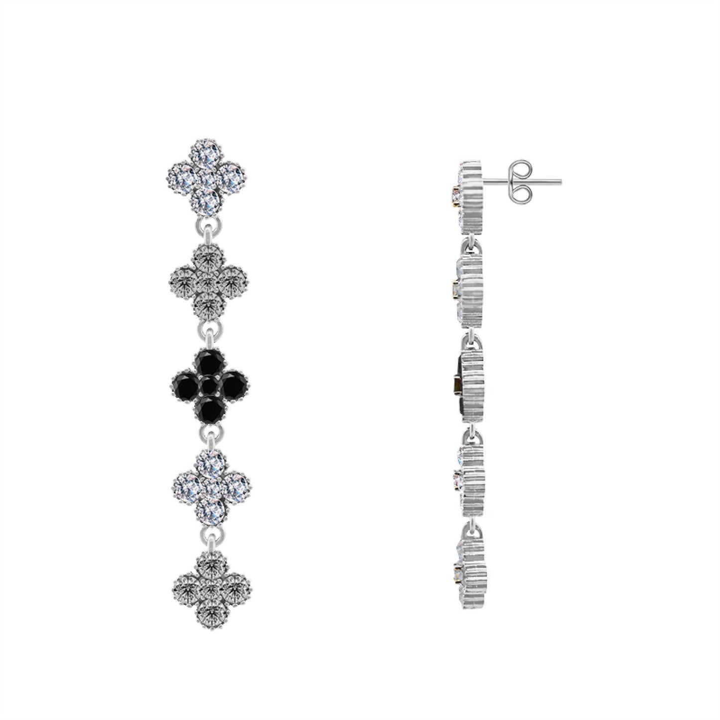 Orecchini Pendenti LUCKY LEAF – Collezione Fortuna – Eldra Milano