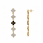 Orecchini Pendenti LUCKY LEAF – Collezione Fortuna – Eldra Milano