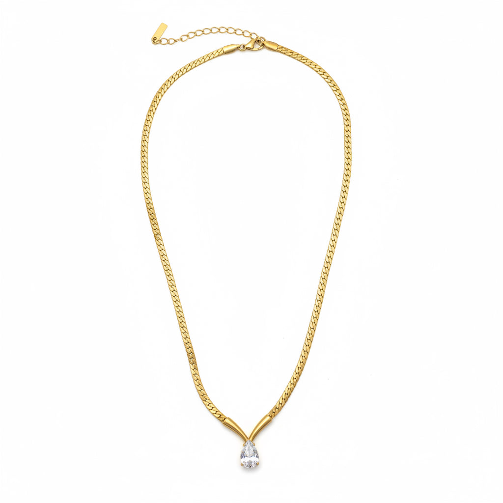 Collana goccia di luce snake