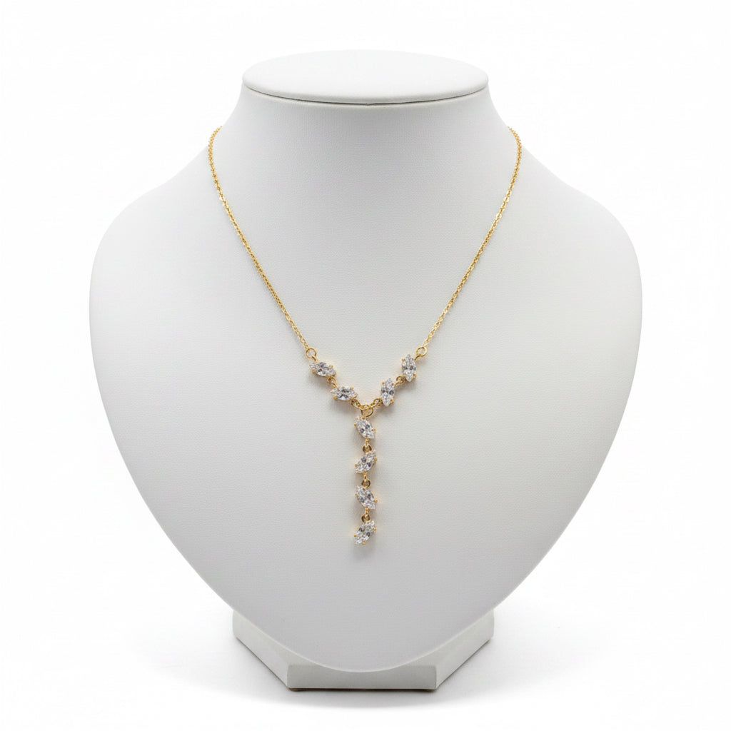 Collana a y Aurora con zirconi