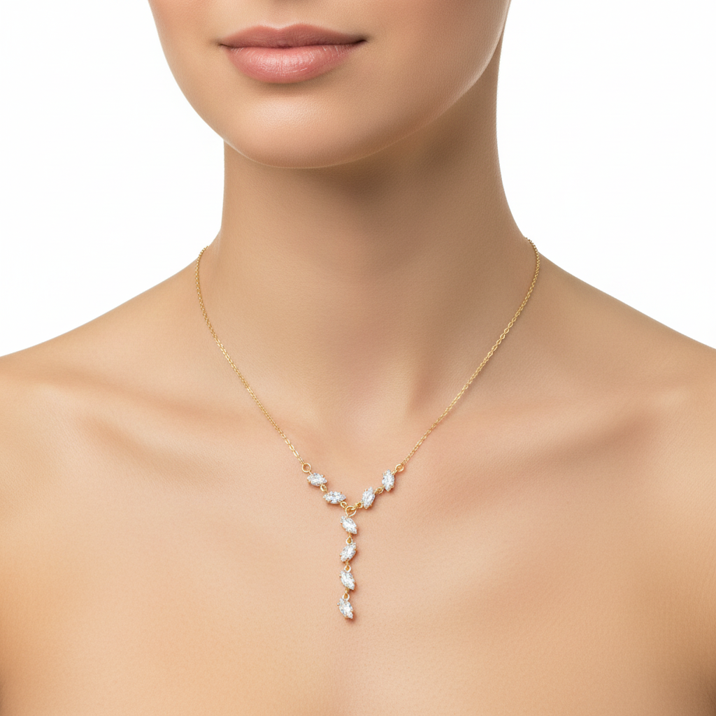 Collana a y Aurora con zirconi