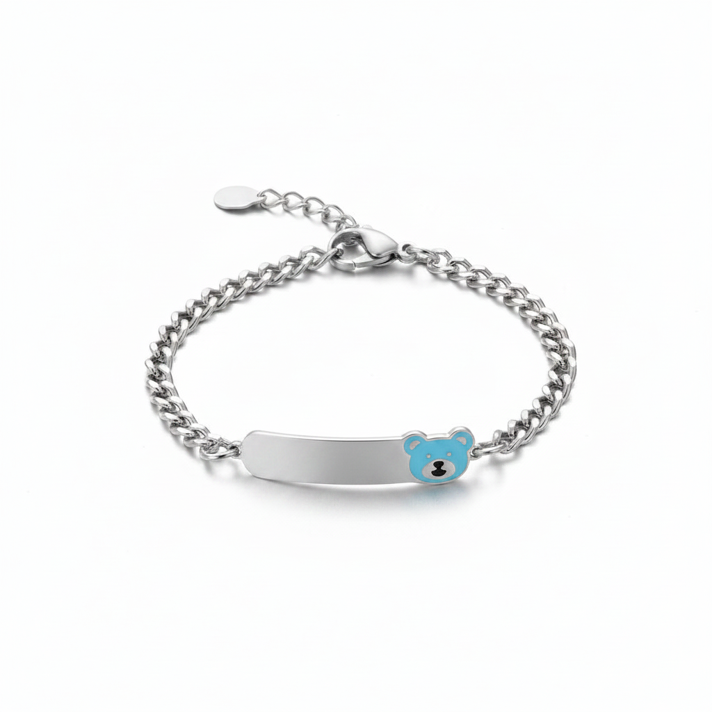 Bracciale bambina e bambino orsetto personalizzato