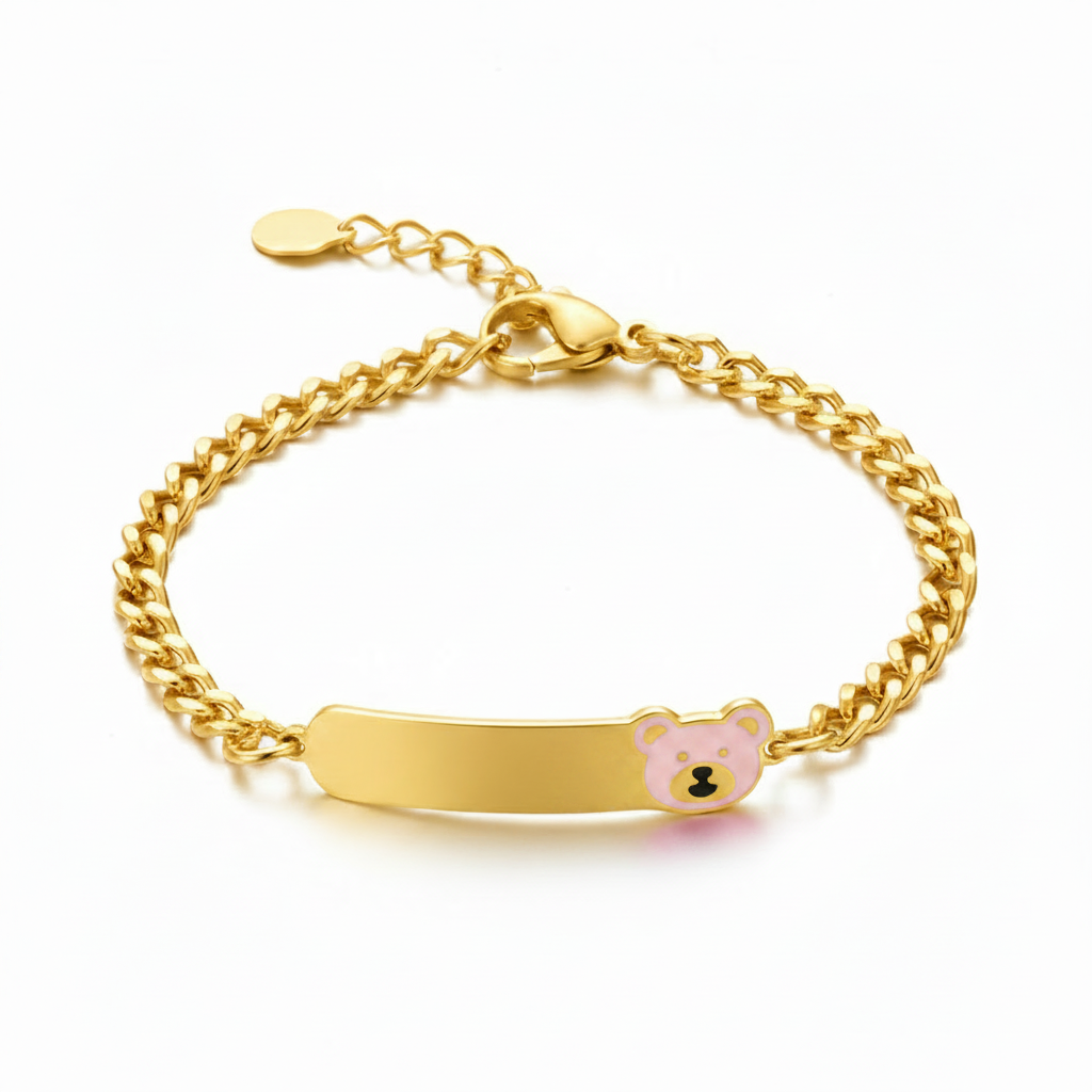 Bracciale bambina e bambino orsetto personalizzato