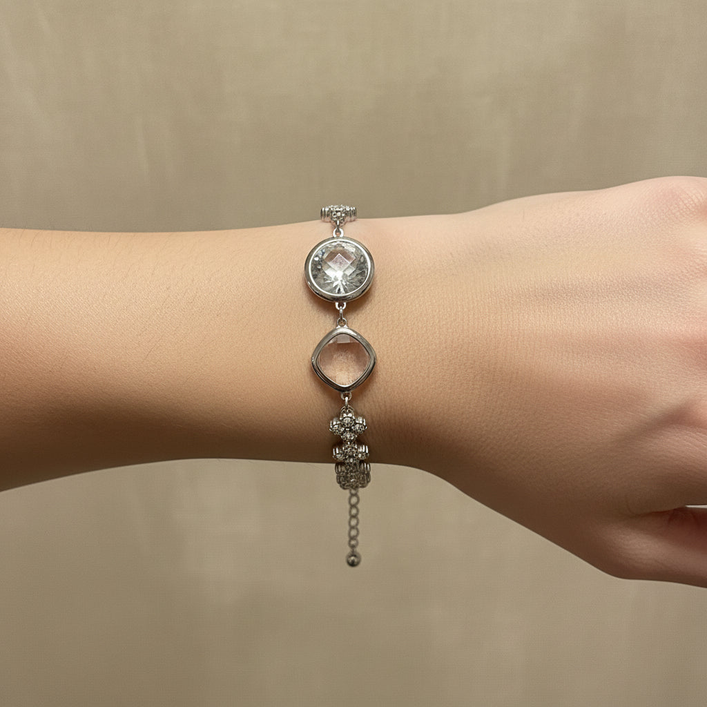 Bracciale in zirconi energia luccicante