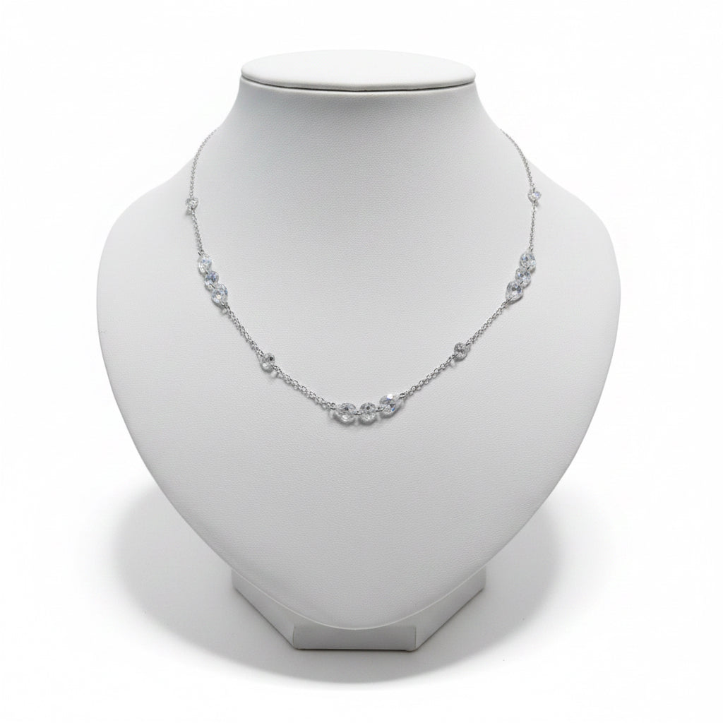 Collana tocco di luce in cristallo