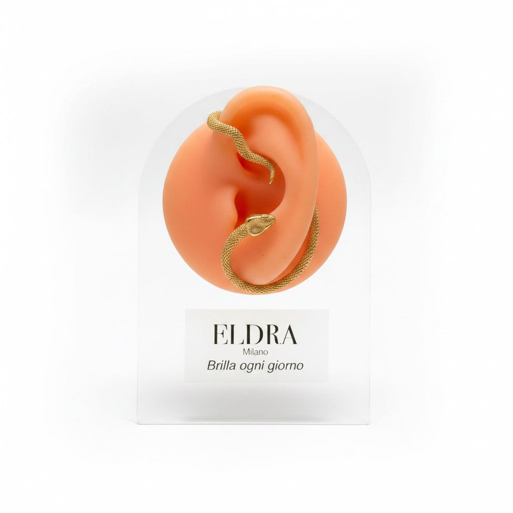 Orecchino Ear Crawler Serpente