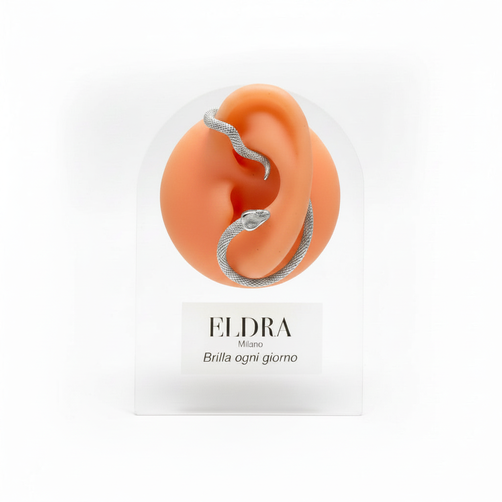 Orecchino Ear Crawler Serpente