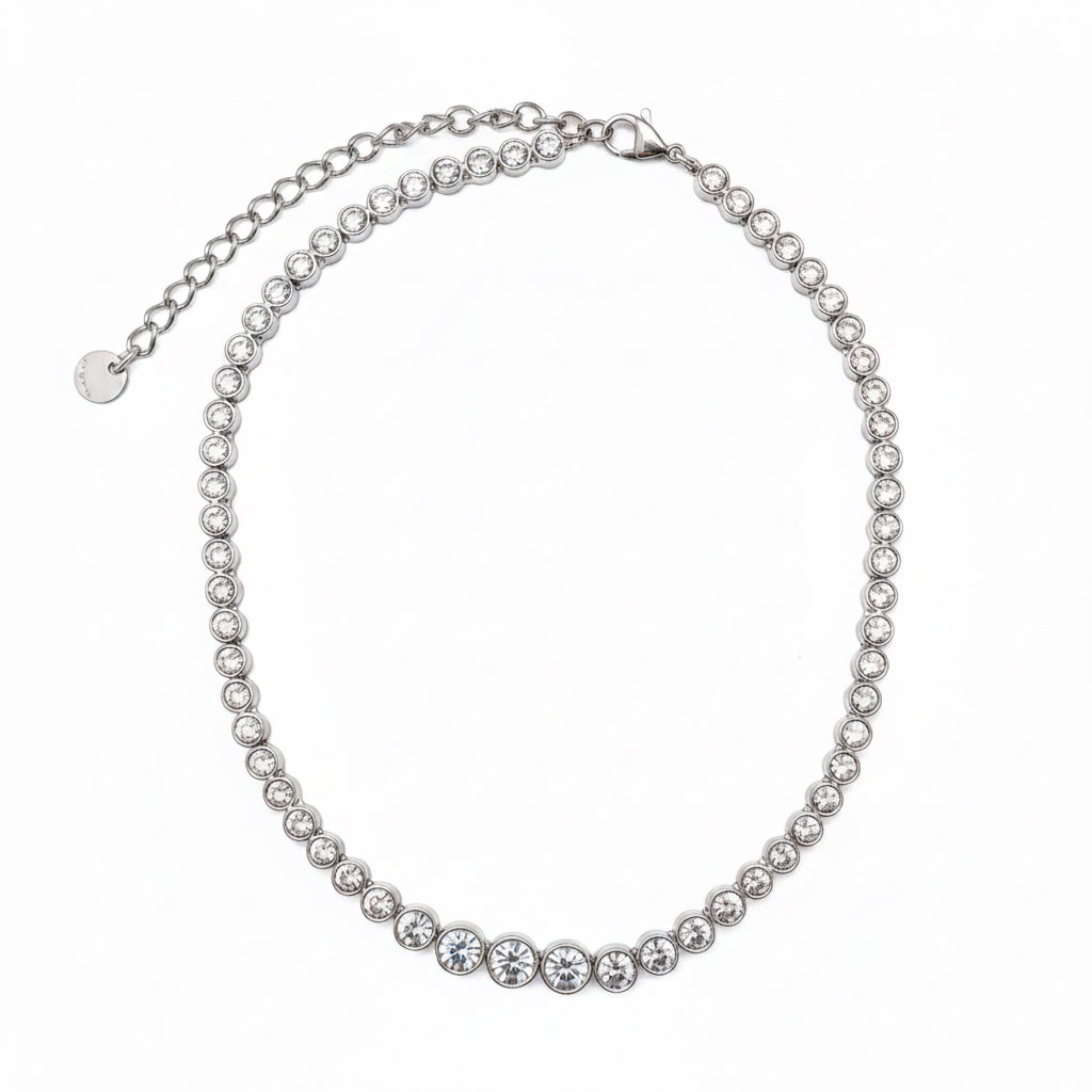Collana a choker cascata di colori