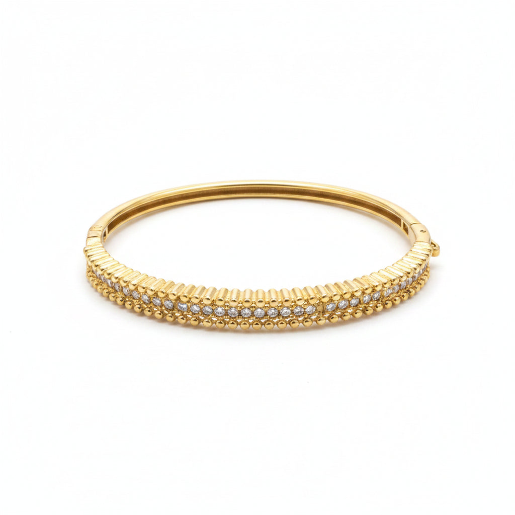 Bracciale rigido Queen con zirconi