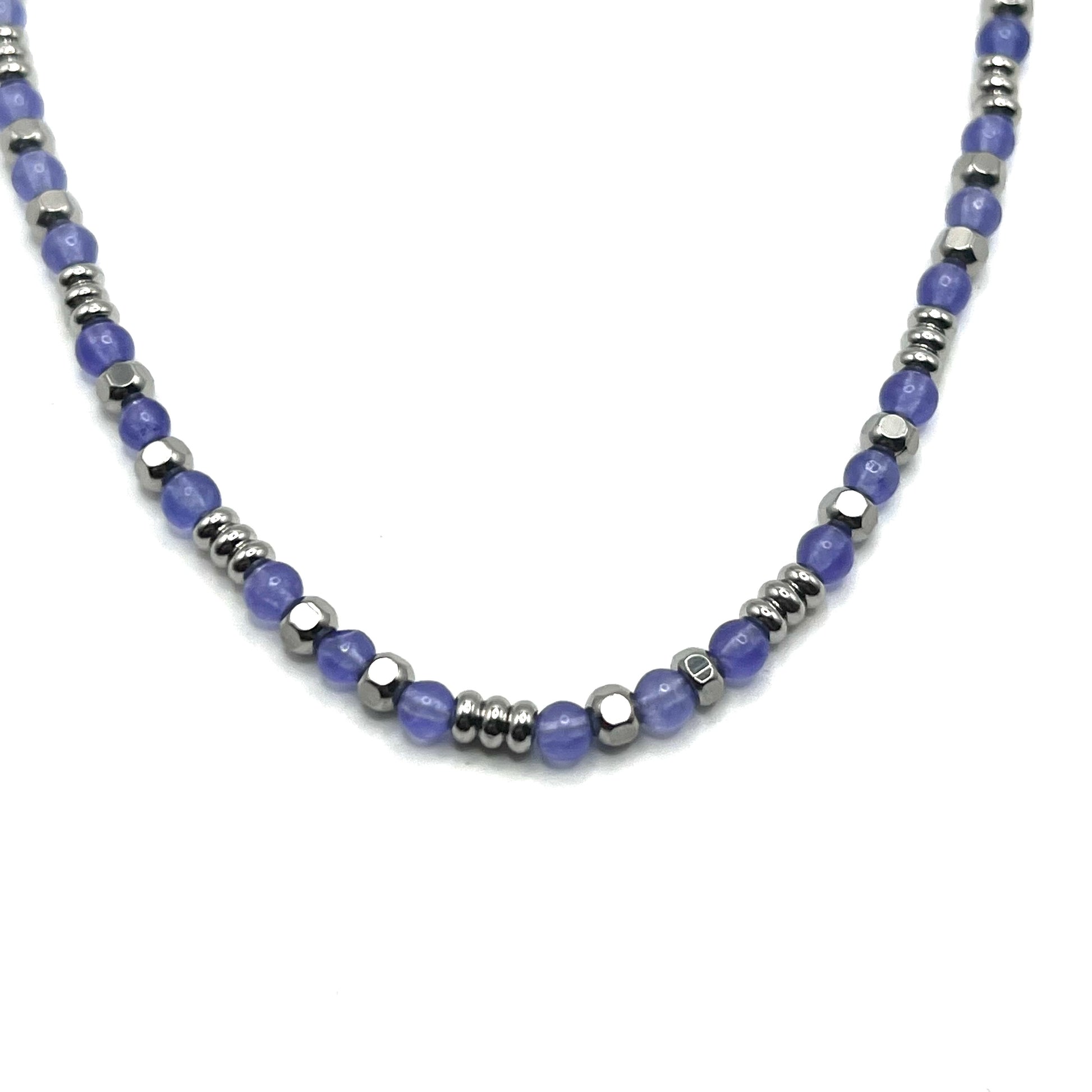 Collana ESSENCE STONE | Pietre Naturali a Sfera e Catena in Acciaio Inox – linea4316 – Eldra Milano