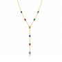 Collana a Y zirconi colorati